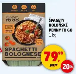 Penny Market Špagety boloňské Penny To Go nabídka