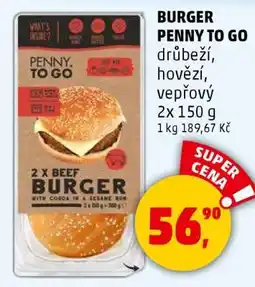 Penny Market BURGER PENNY TO GO nabídka