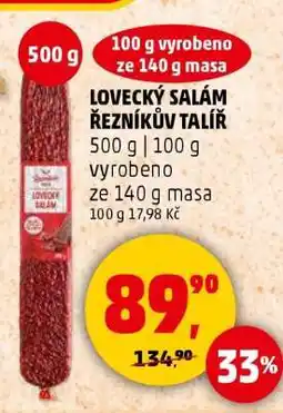Penny Market LOVECKÝ SALÁM ŘEZNÍKŮV TALÍŘ nabídka
