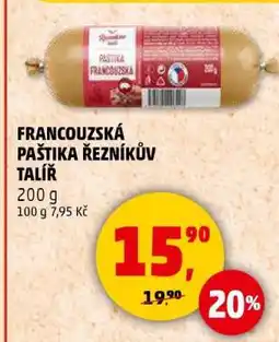 Penny Market FRANCOUZSKÁ PAŠTIKA ŘEZNÍKŮV TALÍŘ nabídka