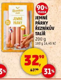 Penny Market JEMNÉ PÁRKY ŘEZNÍKŮV TALÍŘ nabídka