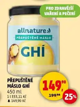 Penny Market PŘEPUŠTĚNÉ MÁSLO GHÍ nabídka