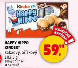 Penny Market HAPPY HIPPO KINDER nabídka
