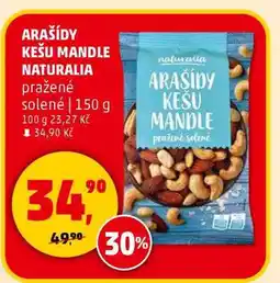 Penny Market ARAŠÍDY KEŠU MANDLE NATURALIA nabídka