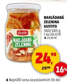 Penny Market NAKLÁDANÁ ZELENINA GUSTITO nabídka