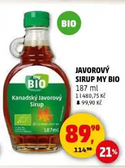 Penny Market JAVOROVÝ SIRUP MY BIO nabídka