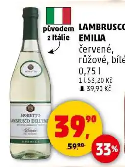 Penny Market LAMBRUSCO EMILIA nabídka