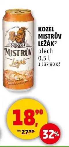 Penny Market Kozel Mistrův ležák nabídka