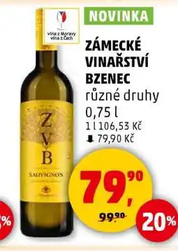 Penny Market Zámecké vinařství Bzenec nabídka