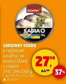 Penny Market Sardinky Sokra nabídka