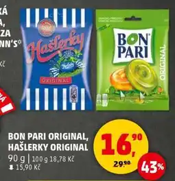 Penny Market BON PARI ORIGINAL, HAŠLERKY ORIGINAL nabídka