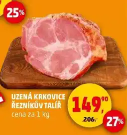 Penny Market Uzená krkovice Řezníků talíř nabídka
