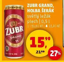Penny Market Zubr Grand, Holba Šerák nabídka