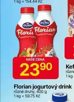 Hruška Florian jogurtový drink různé druhy, 400 g nabídka