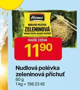 Hruška Hamé Nudlová polévka zeleninová příchuť 60 g nabídka