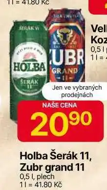 Hruška Holba Šerák 11, 0,5 l, plech nabídka