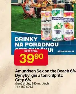 Hruška Amundsen Sex on the Beach 6% 250 ml, plech nabídka
