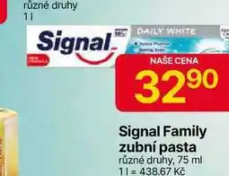 Hruška Signal Family zubní pasta různé druhy, 75 ml nabídka