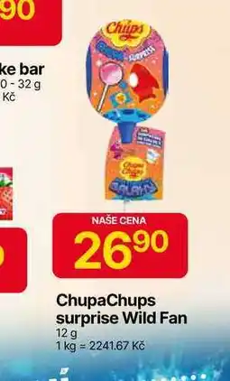 Hruška Chupa Chups surprise Wild Fan 12 g nabídka
