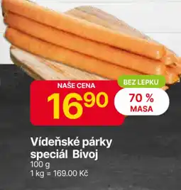 Hruška Vídeňské párky speciál Bivoj nabídka