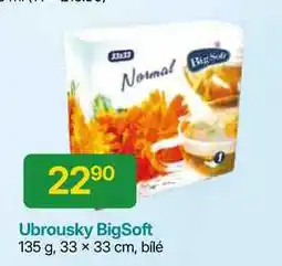 Hruška BigSoft Ubrousky 135 g, 33 x 33 cm, bílé nabídka