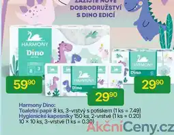 Hruška Harmony Toaletní papír 8 ks, 3-vrstvý s potiskem nabídka