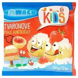 Hruška Nowaco Kids Tvarohové malé knedlíčky jahodové 12 ks 300g nabídka