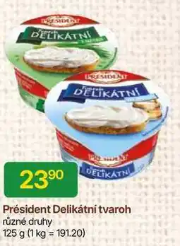 Hruška Président Delikátní tvaroh různé druhy 125 g nabídka