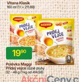 Hruška Maggi polévka Přidej vejce, vybrané druhy 48g nabídka