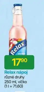Hruška Relax nápoj různé druhy 250 ml nabídka