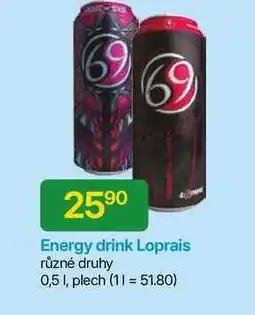 Hruška Loprais Energy drink různé druhy 0,5l nabídka