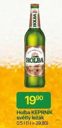 Hruška Holba KEPRNÍK světlý ležák 0.5l nabídka