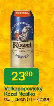 Hruška Velkopopovický Kozel Nealko 0.5l, plech nabídka