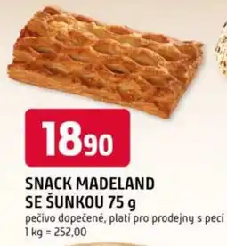 Trefa Snack madeland se šunkou nabídka