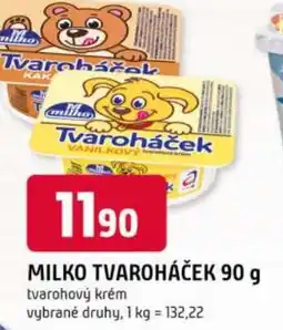 Trefa Milko tvaroháček nabídka
