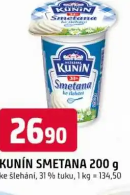 Trefa Kunin smetana nabídka
