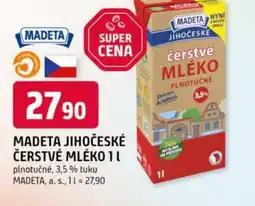Trefa Madeta jihočeské čerstvé mléko nabídka