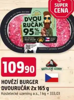 Trefa Hovězí burger dvouručák nabídka