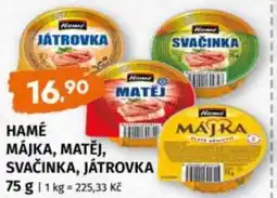 Trefa HAMÉ Májka, matěj, svačinka, játrovka nabídka