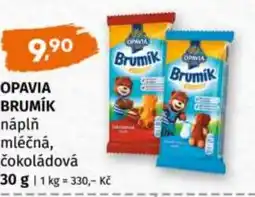 Trefa Opavia brumík náplň mléčná, čokoládová nabídka
