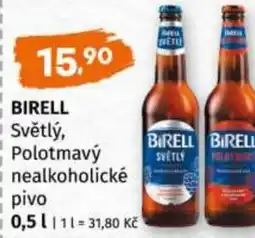 Trefa BIRELL Světlý, Polotmavý nealkoholické pivo nabídka