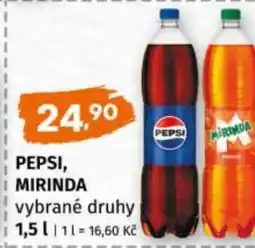 Trefa PEPSI, MIRINDA nabídka