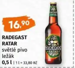 Trefa RADEGAST RATAR světlé pivo ležák nabídka