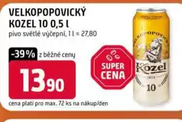 Trefa Velkopopovický kozel 10 nabídka