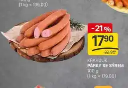 Flop PÁRKY SE SÝREM 100g nabídka