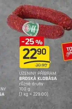 Flop BRDSKÁ KLOBÁSA různé druhy 100g nabídka