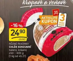 Flop CHLÉB KONZUMNÍ balený, krájený 450 - 600 g nabídka