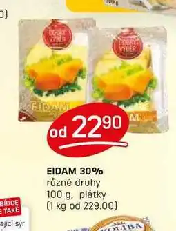 Flop EIDAM 30% různé druhy 100 g, plátky nabídka