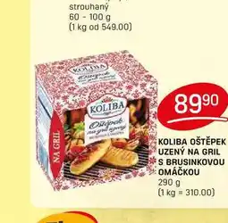 Flop KOLIBA OŠTĚPEK UZENÝ NA GRIL S BRUSINKOVOU OMÁČKOU 290 g nabídka