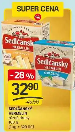Flop SEDLČANSKÝ HERMELÍN různé druhy 100g nabídka